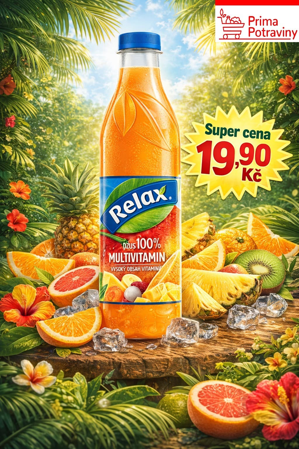 Džus multivitamín 100% Relax