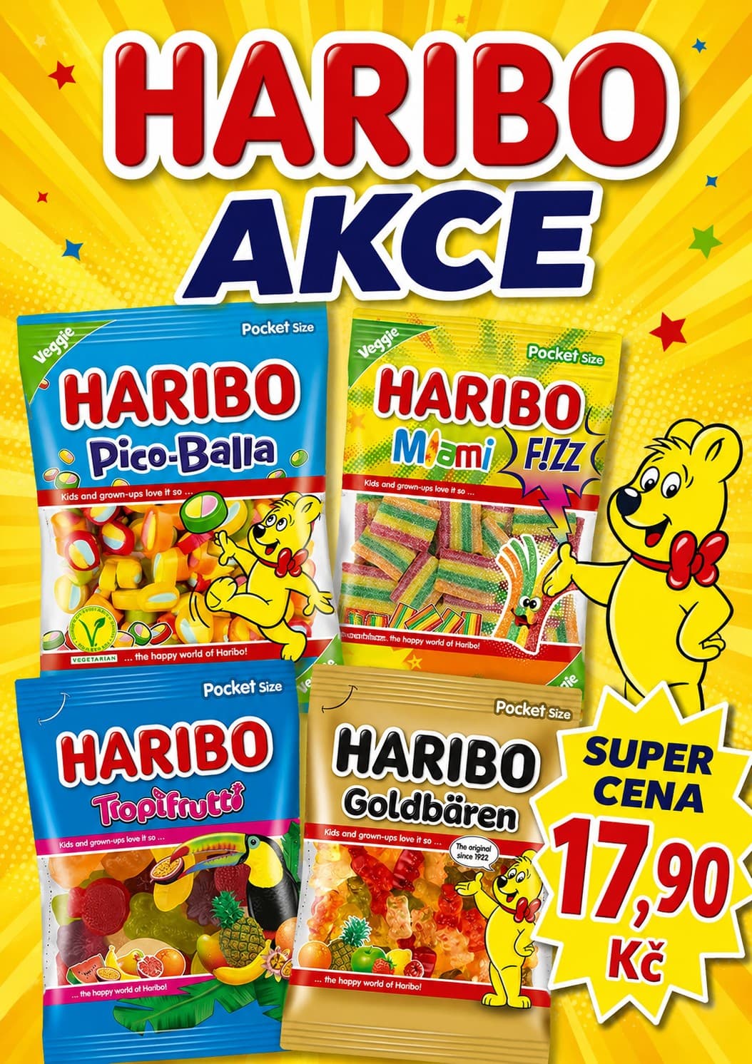 HARIBO – VYBRANÉ DRUHY